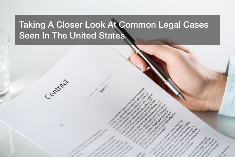 Taking A Closer Look At Common Legal Cases Seen In The United States