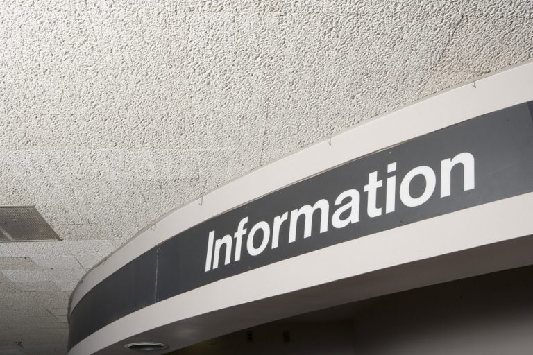 Signs in hospital
